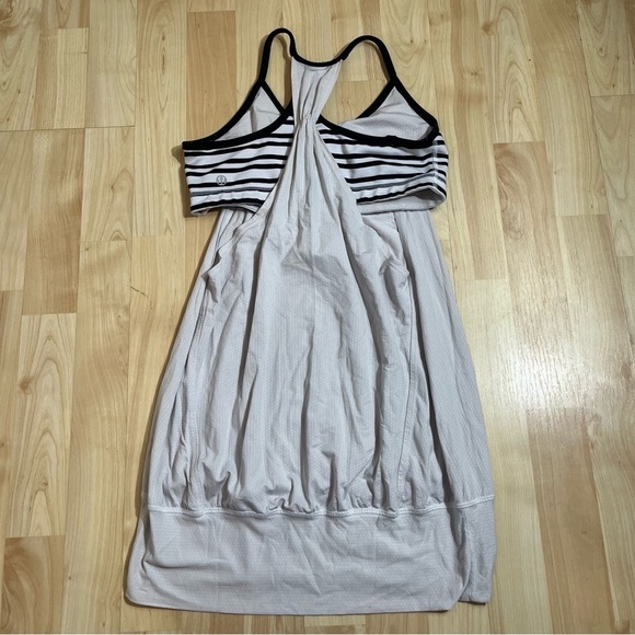 Lululemon No Limits Tank Top Women S Beige Gordcore Built In Sport Bra Atheisure - Picture 2 of 4